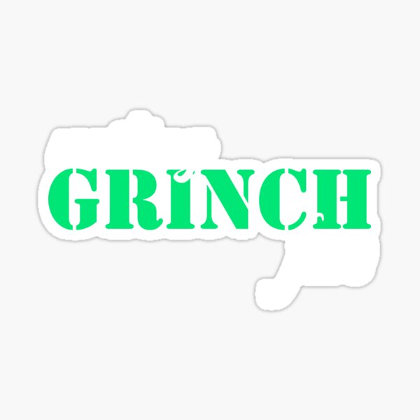 Finduat 20pcs Grinch Stickers For Ornaments Grinch Face Decals