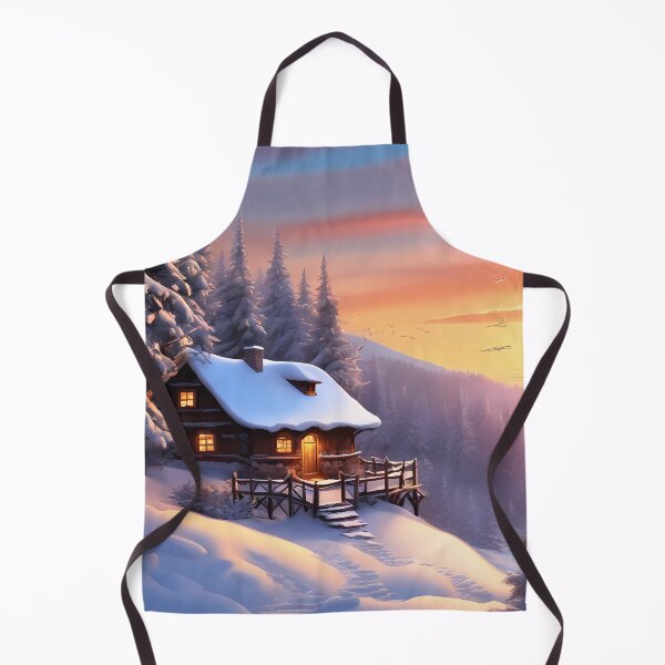 Item preview, Cottage in Winter Mountain Forest designed and sold by Design-Illusi0n.