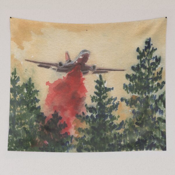 Item preview, Tanker Drop fine art watercolor print designed and sold by zyurelaie.