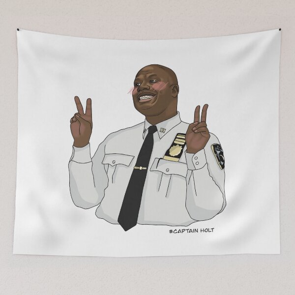 Item preview, Captain Raymond Holt - peace sign  designed and sold by Artbygoody.