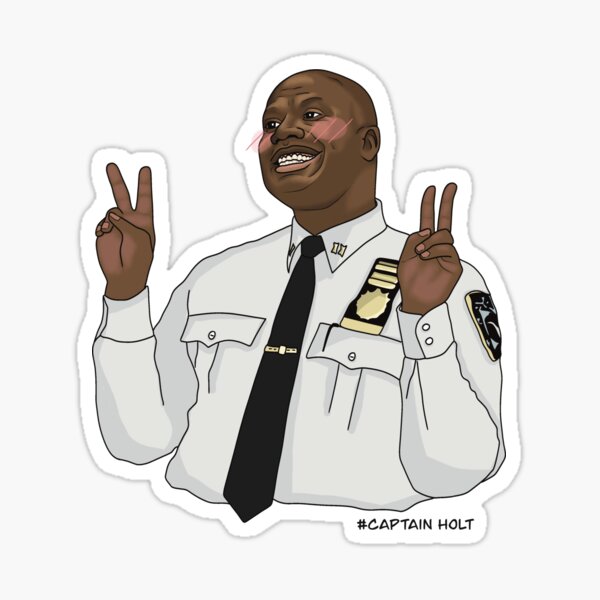 Item preview, Captain Raymond Holt - peace sign  designed and sold by Artbygoody.