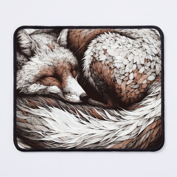 Item preview, Slumber in the Den - Serene Fox Artwork designed and sold by PictorialWhimsy.