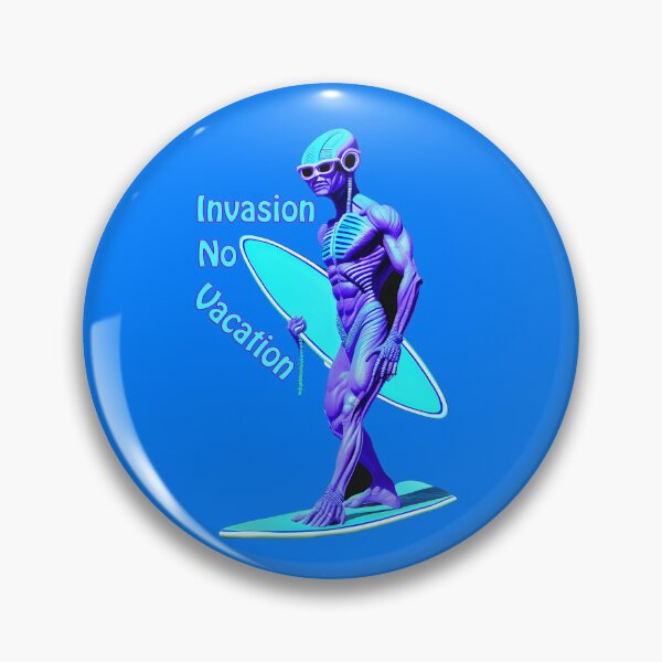 Artikelvorschau, Urlaub von der Invasion: Nightstorm Alien Surfer Tee entworfen und verkauft von leyfinder.