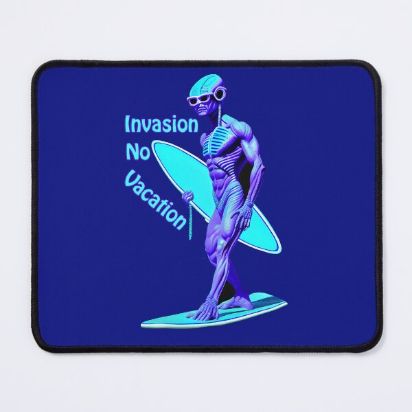 Item preview, Vacation from the Invasion: Nightstorm Alien Surfer Tee designed and sold by leyfinder.
