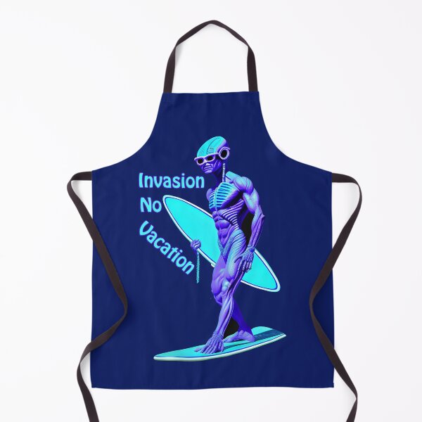 Artikelvorschau, Urlaub von der Invasion: Nightstorm Alien Surfer Tee entworfen und verkauft von leyfinder.