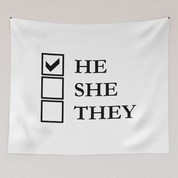 Item preview, Pronouns He designed and sold by OutlineArt.