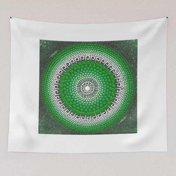 Item preview, green mandala designed and sold by andresindio.