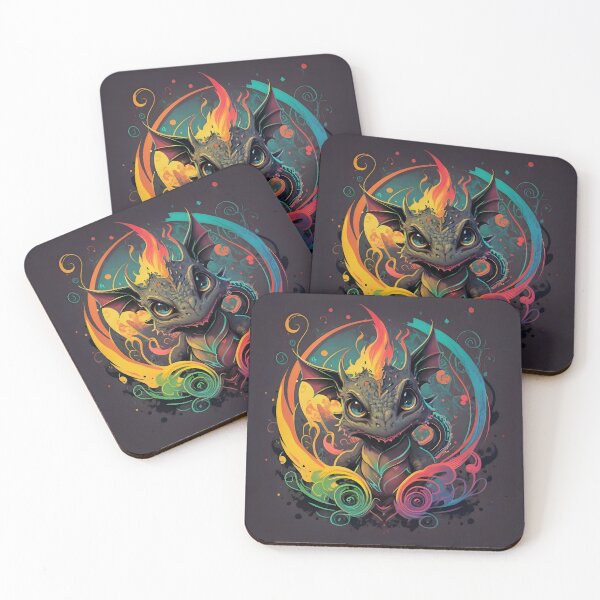 Item preview, Whimsical Inferno: Chibi-Elvish Dragon designed and sold by DragonRealms.