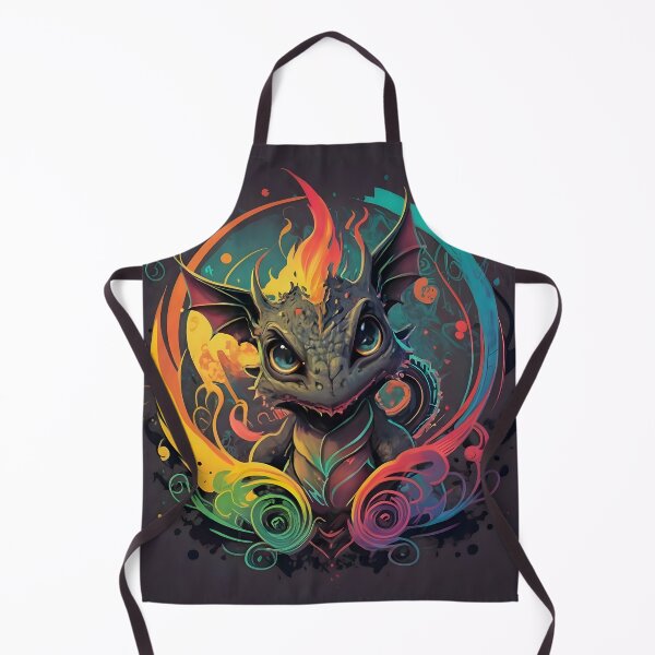 Item preview, Whimsical Inferno: Chibi-Elvish Dragon designed and sold by DragonRealms.