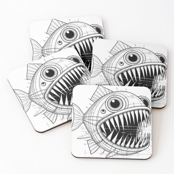 Item preview, Piranha Blueprint designed and sold by bluepawprint.
