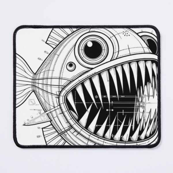 Item preview, Piranha Blueprint designed and sold by bluepawprint.