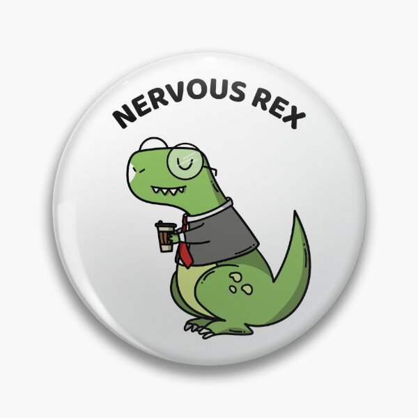 Item preview, Nervous Rex Cute Dino designed and sold by StudioTVDinners.