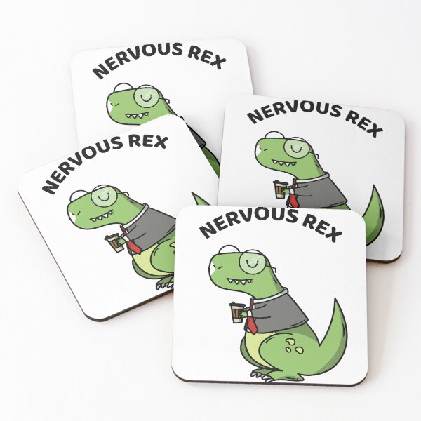 Item preview, Nervous Rex Cute Dino designed and sold by StudioTVDinners.