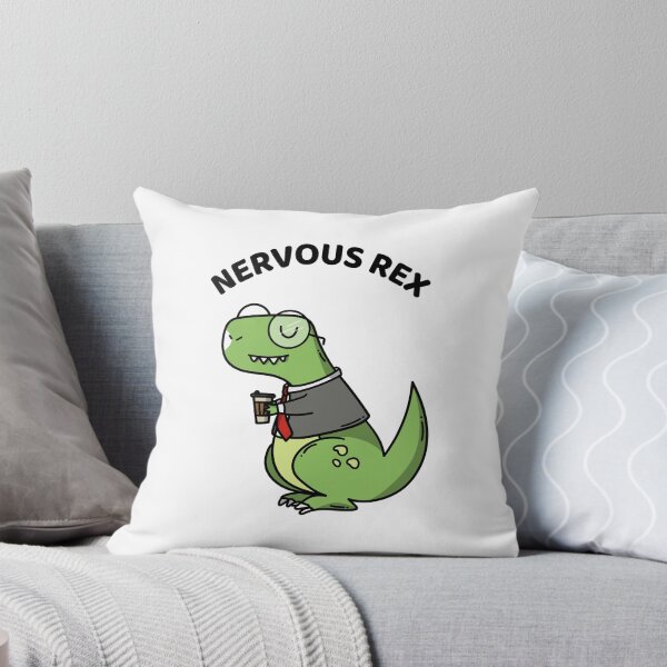 Item preview, Nervous Rex Cute Dino designed and sold by StudioTVDinners.