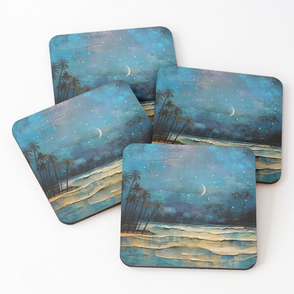 Item preview, Sea of Palms - Looking Over a Starry Ocean designed and sold by HausKatz.