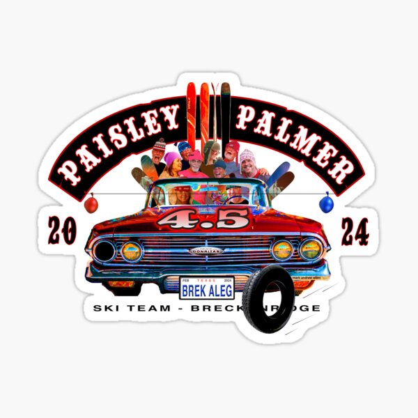 Paisley Palmer 4.5 / clear Sticker