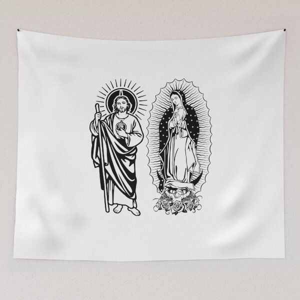 Item preview, Our Lady Of Guadalupe Virgin Mary & San Judas Tadeo Saint Jude Thaddeus  designed and sold by GutsyShop.