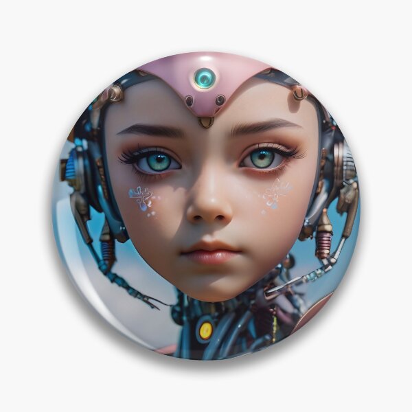 Artikelvorschau, Cute Futuristic Cyborg Girl entworfen und verkauft von TheArtOfPat.
