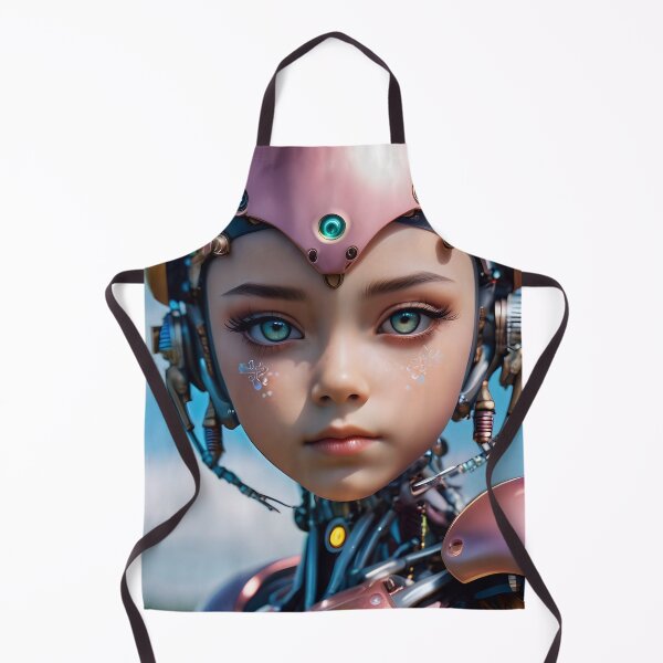 Item preview, Cute Futuristic Cyborg Girl designed and sold by TheArtOfPat.
