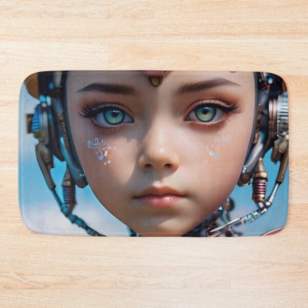 Item preview, Cute Futuristic Cyborg Girl designed and sold by TheArtOfPat.