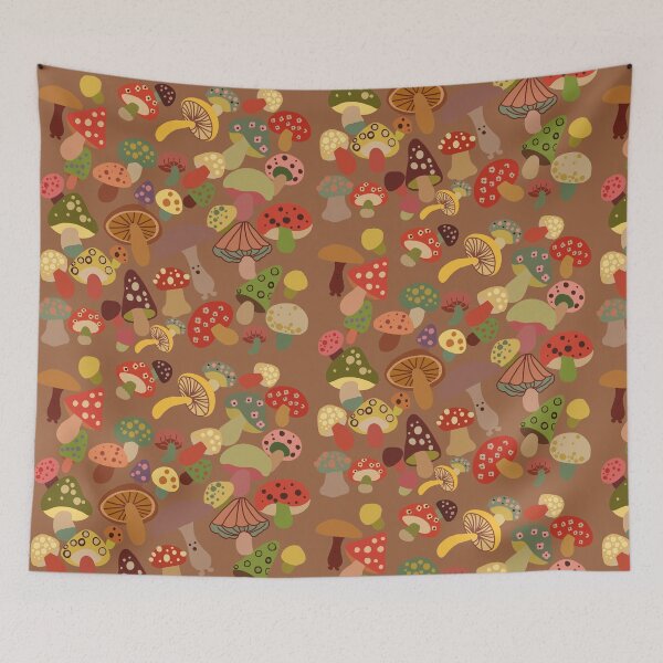 Item preview, Mushrooms with Background colour designed and sold by Gr00vyGhoul.