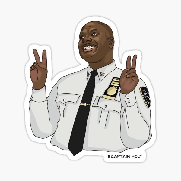 Item preview, Captain holt - peace sign  designed and sold by Artbygoody.