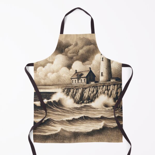 Item preview, Lighthouse Sentry of the Stormy Seas designed and sold by PictorialWhimsy.