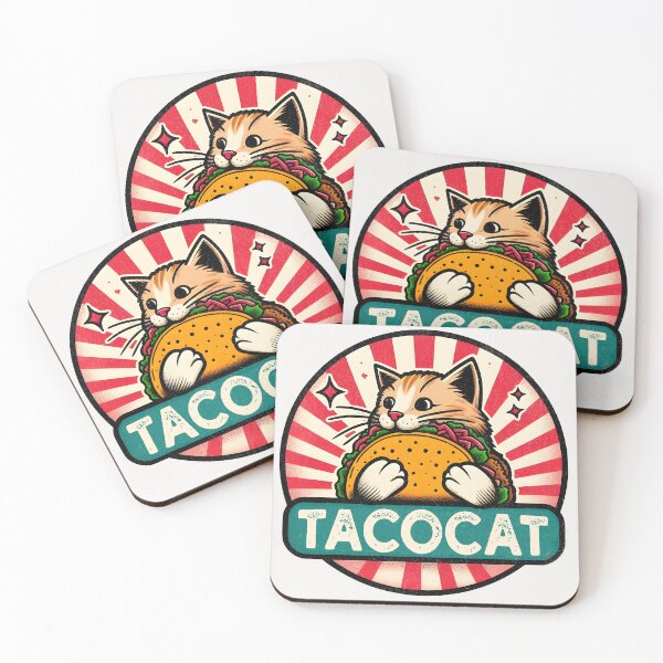 Item preview, Tacocat Retro - Vintage Taco cat Comic Quote designed and sold by BeansterNL.