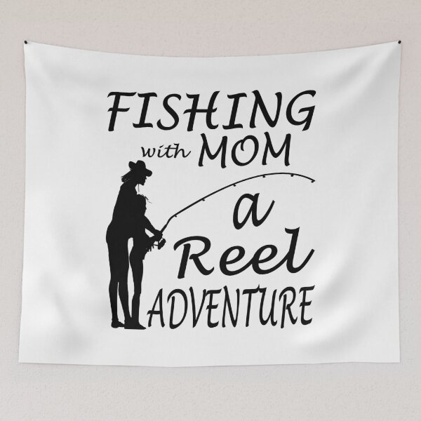 Item preview, Fishing with Mom, a Reel Adventure. Fishing mom gift designed and sold by Verle-art.