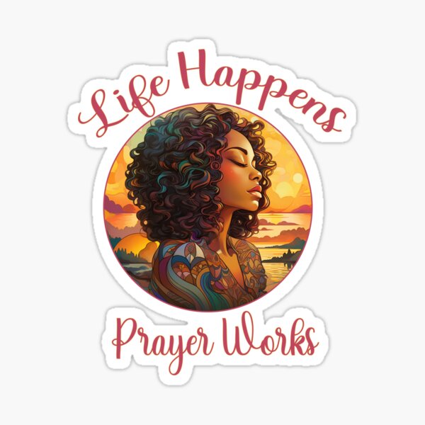 Prayer Is My Life Style  Sticker for Sale by AGSDesign