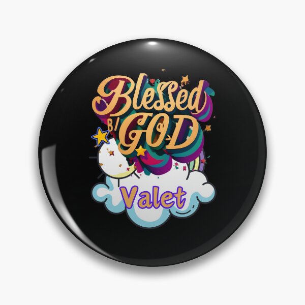 Item preview, BLESSED BY GOD VALET designed and sold by carlos crane.