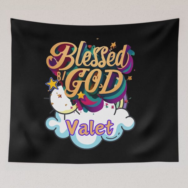 Item preview, BLESSED BY GOD VALET designed and sold by carlos crane.
