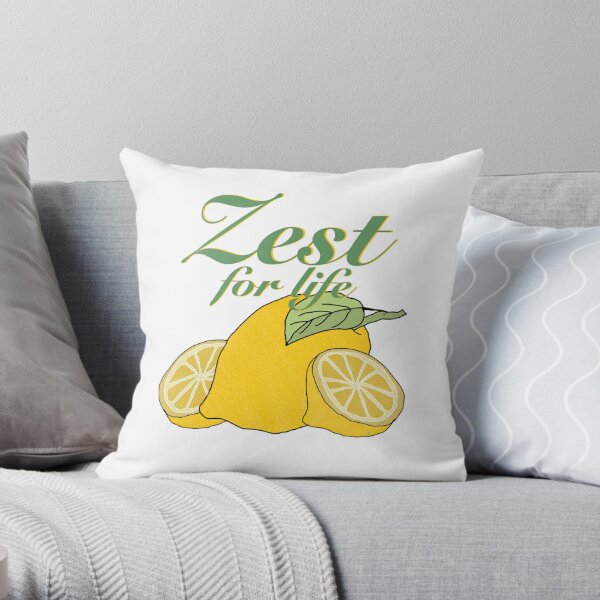 Zest for Life Throw Pillow