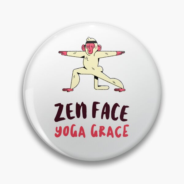 Item preview, Zen Face Yoga Grace Face Yoga Monkey designed and sold by StudioTVDinners.