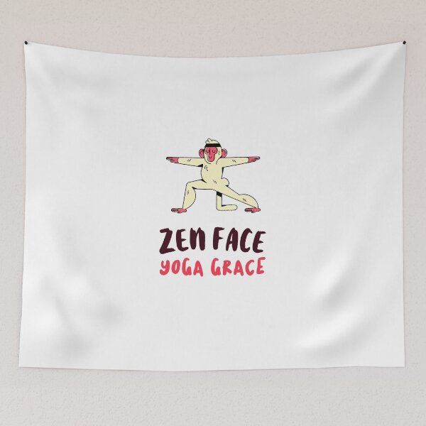Item preview, Zen Face Yoga Grace Face Yoga Monkey designed and sold by StudioTVDinners.