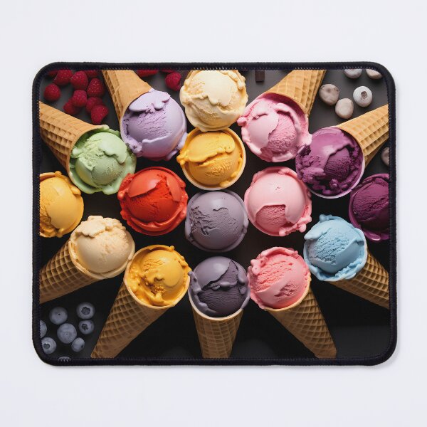 Item preview, Whimsical Conescape of Flavorful Ice Cream Delights designed and sold by codestealth.