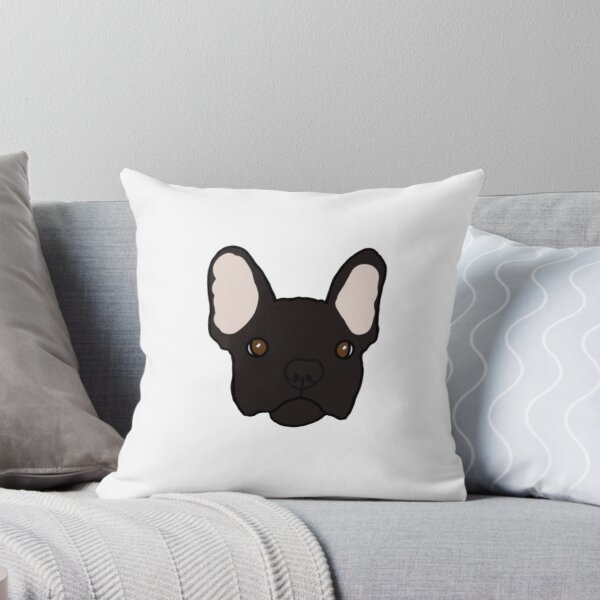 Item preview, Black French Bulldog Face designed and sold by delmarvastickers.