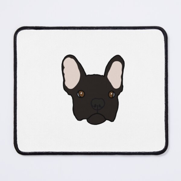 Item preview, Black French Bulldog Face designed and sold by delmarvastickers.