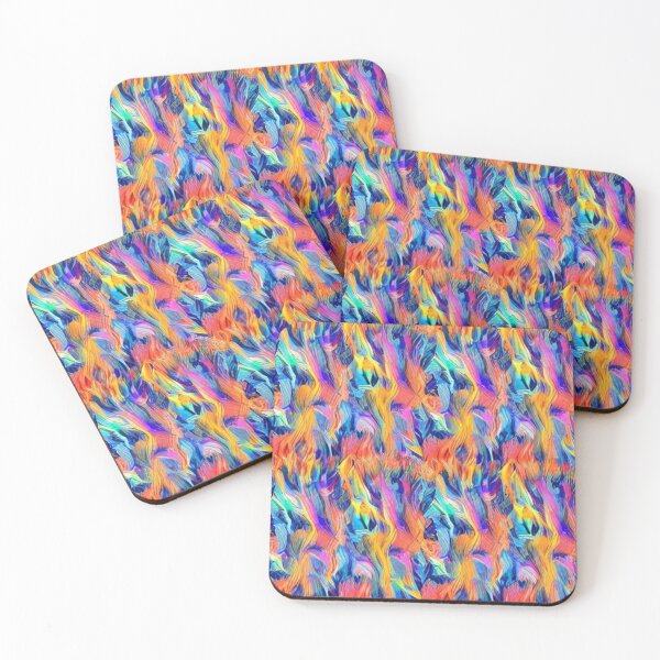 Item preview, Abstract Orange and Blue Flames Pattern designed and sold by calibrit.