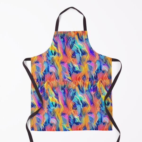 Item preview, Abstract Orange and Blue Flames Pattern designed and sold by calibrit.
