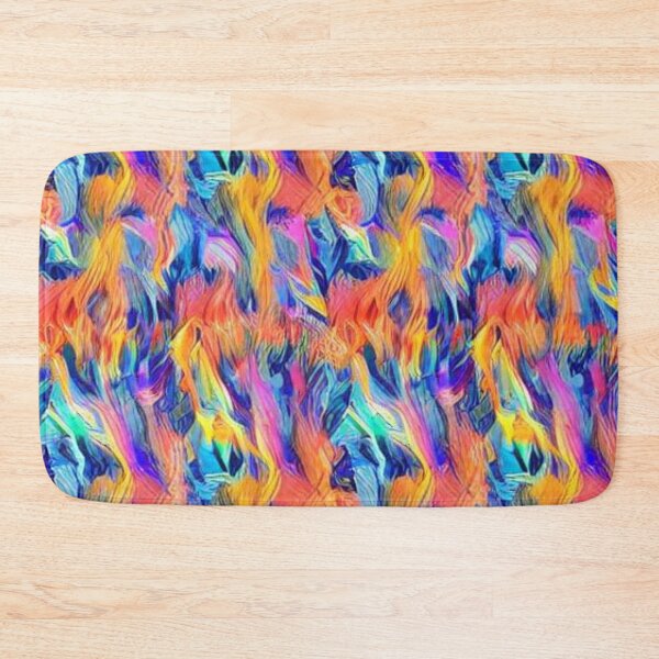 Item preview, Abstract Orange and Blue Flames Pattern designed and sold by calibrit.
