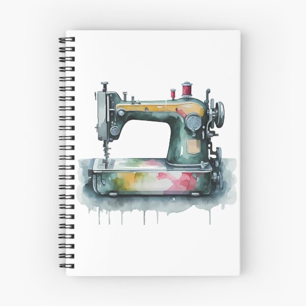 Item preview, Watercolor Modern Sewing Machine Cutout designed and sold by EmeraldeaArt.