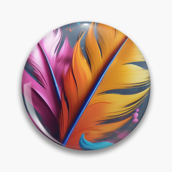 Artikelvorschau, Colorful Feather Paint Splatter entworfen und verkauft von TheArtOfPat.