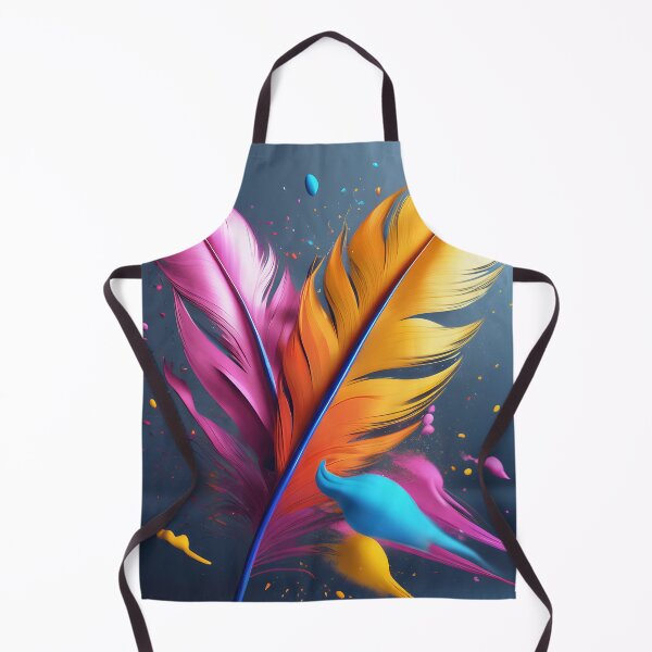 Aperçu de l'œuvre Colorful Feather Paint Splatter créée et vendue par TheArtOfPat.