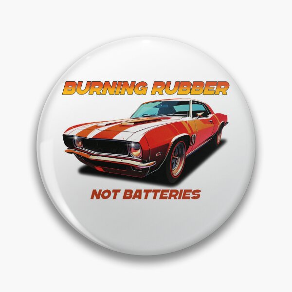 Item preview, Burning Rubber, Not Batteries designed and sold by InPrintsbyJeff.