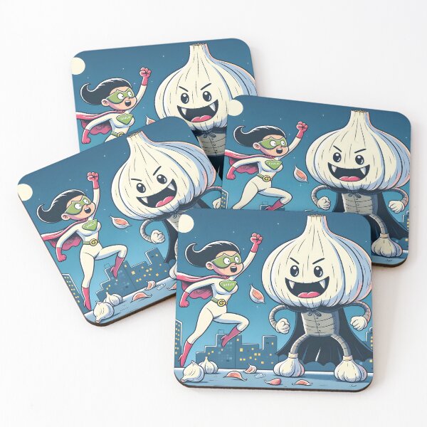 Item preview, Garlic Girl vs. Villainous Veggie: Epic Showdown designed and sold by inkArtistryfine.