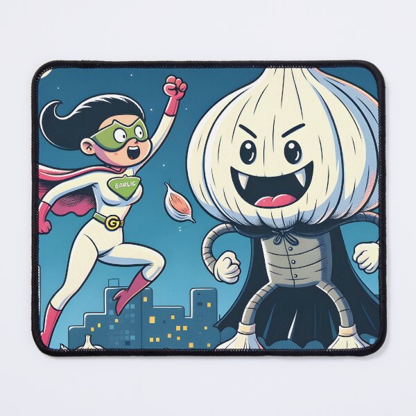 Item preview, Garlic Girl vs. Villainous Veggie: Epic Showdown designed and sold by inkArtistryfine.