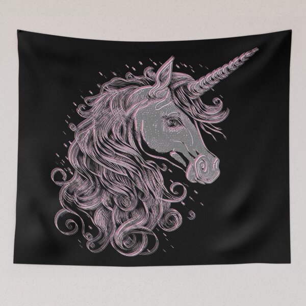 Item preview, Cute Unicorn Head, Rainbow Unicorn Art For Unicorn Fans designed and sold by haRexia.