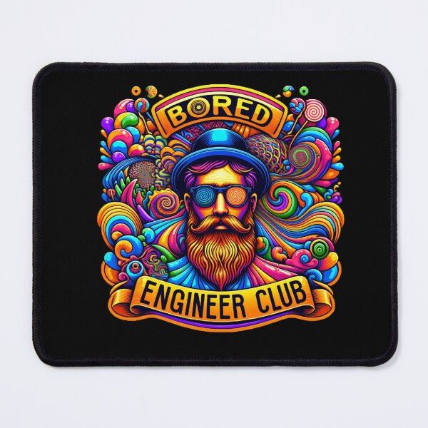 Item preview, Bored Engineer Club Psychedelic - Best Selling designed and sold by Aditya Bhole.