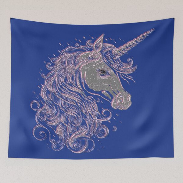 Item preview, Cute Unicorn Head, Rainbow Unicorn Art For Unicorn Fans designed and sold by haRexia.